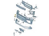 фото thumb №4, Заглушка накладка фаркоп перед vw crafter sy sz sx