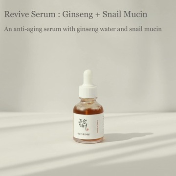 BEAUTY of JOSEON Revive Сыворотка с женьшенем и муцином улитки