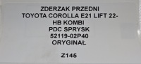 фото thumb №15, Бампер передний corolla e21 lift 22- hb kombi pdc