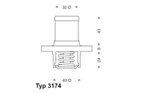 фото thumb №2, Термостат 89c w корпус opel frontera b renault