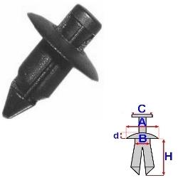 фото thumb №1, Клипса накладка пороговых 10 szt ,suzuki