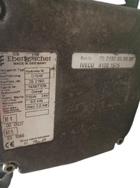 фото thumb №8, Обігрівач стояночний webasto eberspaecher 10 iveco stralis оригінальний номер 252191050000