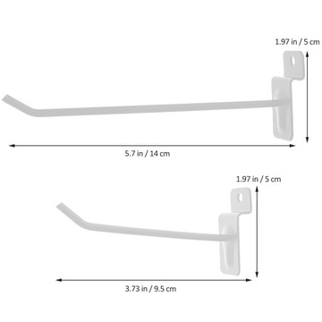 Haczyki panelowe do wieszaka ściennego z farbą