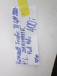 фото thumb №11, Решётка галоген перед левая renault trafic iii рестайлинг 2020- pod pdc 261a39991r