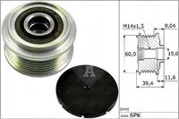 фото thumb №1, Ina шкив генератора toyota aygo 1,0 c1/108