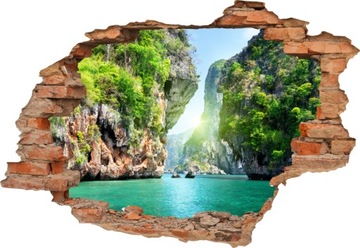 FOTOTAPETA 3D SAMOPRZYLEPNA naklejka dziura ścienna NATURA OCEAN TAJLANDIA