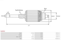 фото thumb №7, Крыльчатка стартер sa3012 as
