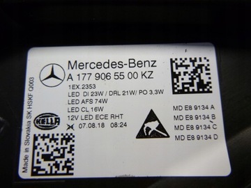 фото thumb №15, Mercedes w177 лампа перед ліва led керована 10 pin