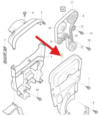 фото thumb №1, Захист кришка розподільний вал b5 volvo c70 s70 v70 1997- s80 xc70 оригінальний номер 9180744