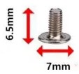 Шипы-конусы под шуруп 7х9,5 мм (никель) 5 шт.