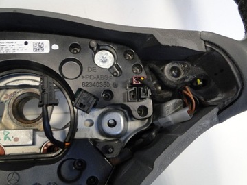 фото thumb №10, Mercedes s w221 221 cl 216 рестайлінг кермо з підігрівом сірий дерево шкіра