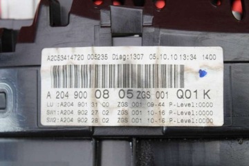 фото thumb №6, Спидометр приборы автомат eu a2c53245324 mercedes c-klasa w204 1.8 cgi 156 km