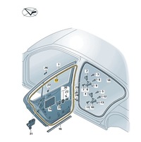 фото thumb №1, Прокладка задніх зовнішніх двері str. права vw passat oe: 3g9839702b5ap