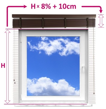 Żaluzje Drewniane na wymiar CLICKY Flip 50mm 90x150cm