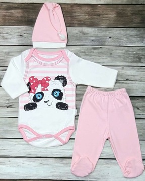 LAYETTE SET Боди Пижамы + шапка 68 Панда