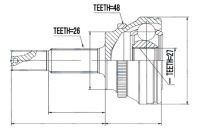 фото thumb №5, Шарнир наружный toyota rav-4 00- camry 01- avensis verso corolla