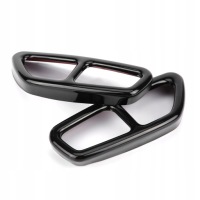 2 x накладка наконечники вихлоп чорний блиск до bmw serii 5 g30 2017–2018 в Україні, фото thumb