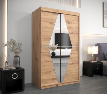 Szafa przesuwna do salonu nowoczesna B 120 cm