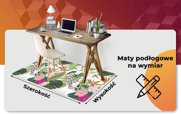 Dywanik winylowy dekoracja wzory Egzotyczne kwiaty