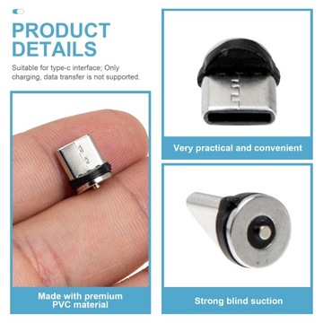8 шт. ПОРТАТИВНЫЙ МАГНИТНЫЙ АДАПТЕР USB-C из ПВХ