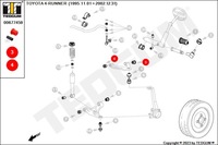 фото thumb №13, Поліуретанова втулка важеля передній верхнього передня задня toyota