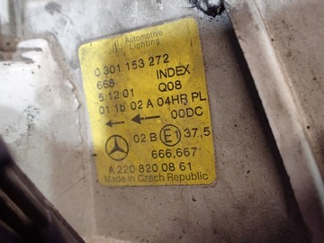 фото thumb №7, Mercedes s-klasa w220 98- лампа перед правая фара правые a2208200861