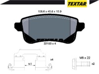 фото thumb №4, Тормозные диски тормозные колодки задняя textar renault grand scénic iii