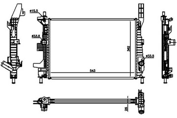 фото thumb №1, Nissens радиаторов двигателя механическая ford c-max ii