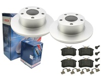фото thumb №1, Диски + тормозные колодки bosch зад audi a6 c4 c5 245mm