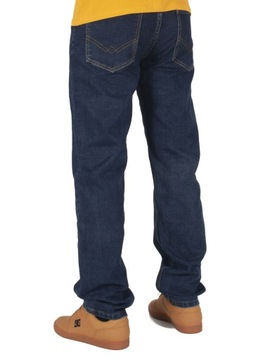 Spodnie męskie jeans W:34 88 CM L:32 granat