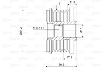 фото thumb №11, Valeo 588062 генератор - зчеплення jednokierunkowe