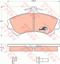 фото thumb №8, Trw гальмівні диски + гальмівні колодки перед mitsubishi colt vi