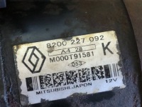 Renault kangoo 1 рестайлінг  05r 1.5 dci 80km стартер 8200227092 Недорого, фото thumb