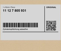 фото thumb №1, Прокладка главный. двигателя безасбестовая mini clubman r55 r56