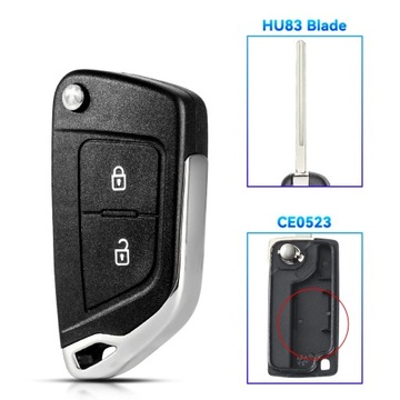 фото thumb №1, Modified remote key shell case for peugeot 207 307 308 406 407 607 8 23691