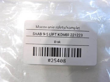 фото thumb №6, Держатель крепление ролеты комплект saab 9-5 универсал