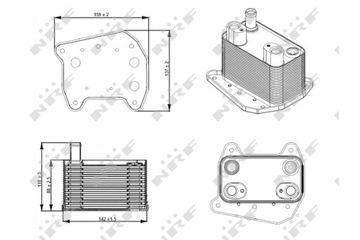фото thumb №13, Nrf радіаторів масла mercedes 31276
