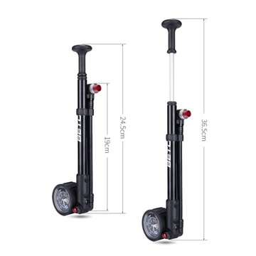 Wysokociśnieniowa pompka rowerowa 400psi z manomet