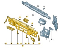 фото thumb №1, Pas задній vw golf vii оригінальний номер 5g9813304a