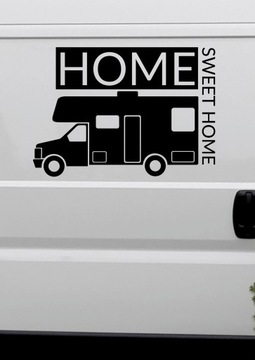 naklejka HOME SWEET HOME vanlife bus kamper RV 35x25 cm