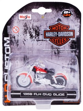 МАИСТО ХАРЛЕЙ-ДЭВИД. 1958 FLH Duo Glide 1/24 35094