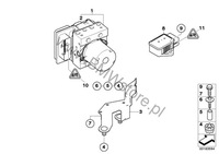 фото thumb №8, Bmw 5 e60 e61 e63 e64 датчик швидкості обертів dsc esp 6758750 0265005266