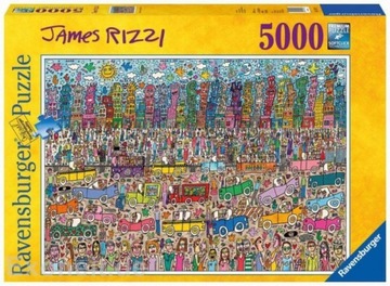 Пазл 5000 деталей. Джеймс Рицци, Переполненный город