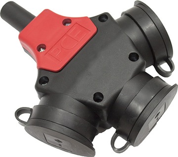 PCE ROZGAŁĘŹNIK 3xGNIAZDO GUMOWE IP44 230V 24311sw