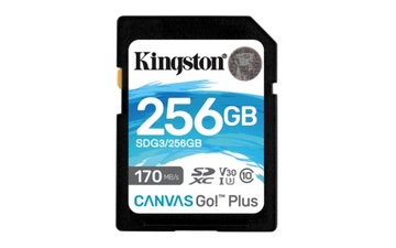 KINGSTON 256 ГБ SD SDXC UHS-3 V30 SDG3 170/90 МБ/с