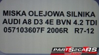 Поддон масляная двигателя 4.2 tdi bvn a8 d3 057103607f в Украине, фото thumb