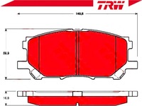 фото thumb №3, Trw тормозные колодки тормозные lexus rx 400h mhu3_. gsu3_.