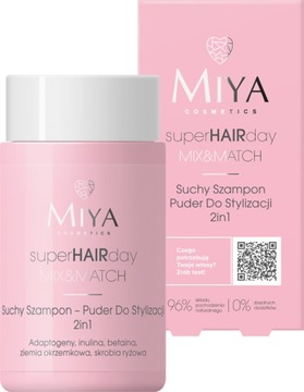 MIYA COSMETICS SUCHY SZAMPON PUDER DO STYLIZACJI 2W1