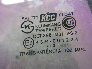 фото thumb №2, Hyundai atos prime 97-02 стекло дверная дверь левый зад левая малый треугольная