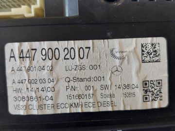 фото thumb №11, Спідометр  манометр mercedes vito w447 2015r 2.2 a4479002007